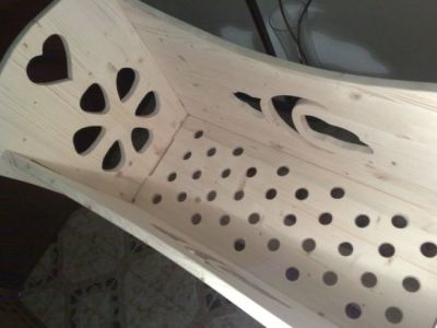 wooden cradle