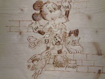 wooden cradle