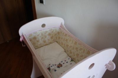 wooden cradle