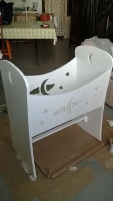 wooden cradle