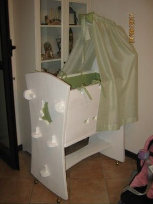wooden cradle