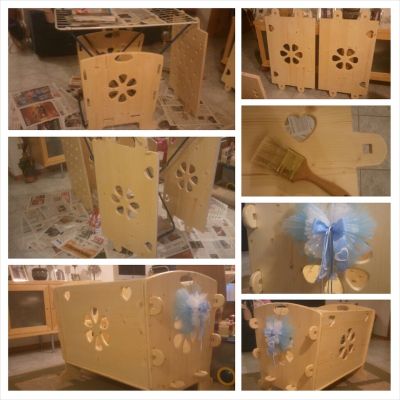 wooden cradle