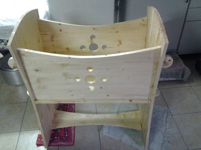 wooden cradle