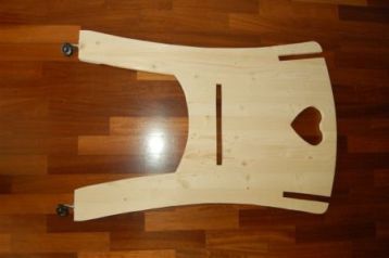 wooden cradle