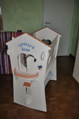 wooden cradle