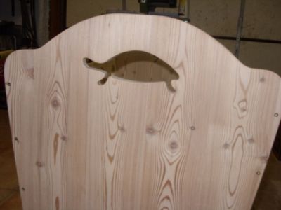 wooden cradle