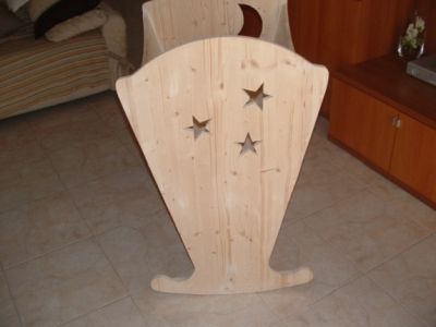 wooden cradle
