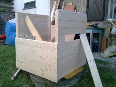 wooden cradle
