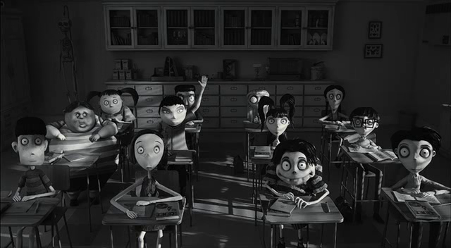 fotogramma del film Frankenweenie